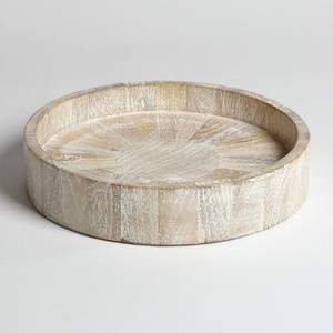 Bandeja de madera de acacia, bandeja decorativa para servir para sala de estar, dormitorio y cocina, para el hogar Decoración elegante, plato de madera - Product Image 4