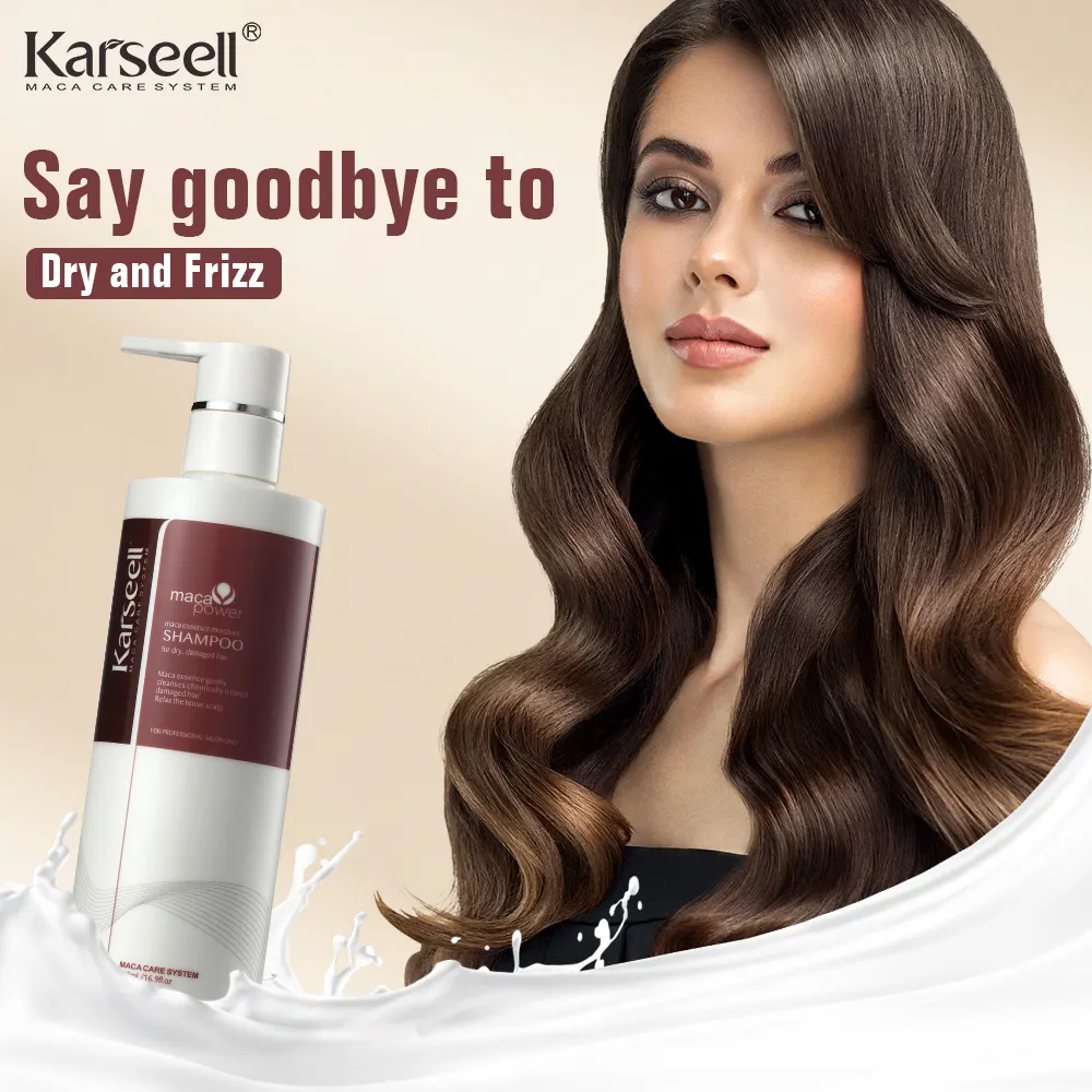 Karseell Maca Essence Moisture And Smooth Repair Rafraîchissant Fluffy Salon Shampooing Home Shampoo