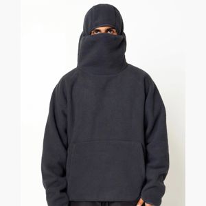 Pull à capuche en polaire Sherpa d'hiver pour hommes, sweat-shirt à la mode avec motif brodé épais et chaud, style décontracté - Product Image 1