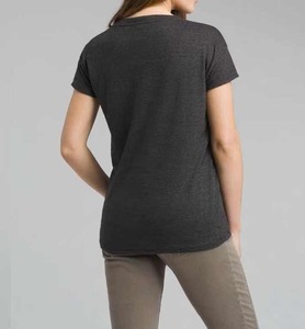 Camiseta con estampado sólido para mujer con logotipo personalizado, camisetas elegantes de manga larga para mujer, camisetas sexis para mujer - Product Image 2