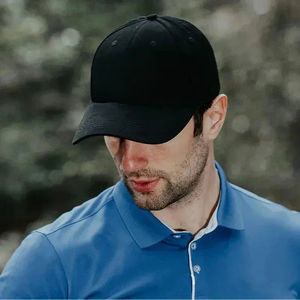 Gorra de béisbol clásica ajustable de 5 paneles, deportiva, impermeable, Oxford y tela de rizo, bordado de tela adherida - Product Image 2