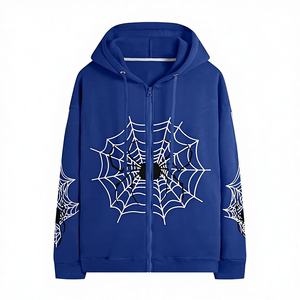 Sweat à capuche oversize zippé Y2K pour femme ROMEO INDUSTRY, 100% polyester polaire respirant, décontracté, automne-hiver, streetwear - Product Image 1