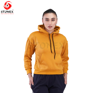 Vente en gros OEM sweat-shirt à capuche zippé en polaire à manches longues pour femmes, décontracté, logo personnalisé pour l'hiver - Product Image 2