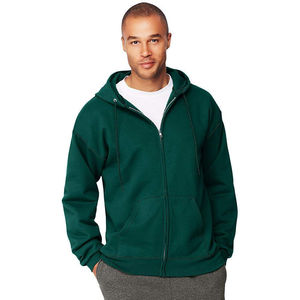 Unisex 100% Cotton Plain <b>Hoodie</b> Full Zip Up Comfortable Breathable Customized <b>Large</b> Size for Winter - Product Image 6