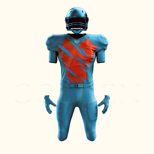 Nouveauté 2025, uniforme de football américain pour adultes de qualité supérieure, personnalisable, à la vente, 100% polyester, séchage rapide - Product Image 4