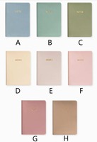 Cuaderno diario A5 línea en blanco suave PU cuero bolsillo diario cuaderno planificador Agenda cuaderno papelería cuaderno diario