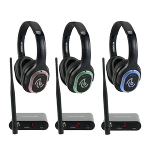 SHYNE Auriculares Originales 100% Talent Silent Disco Prism con Cambio de Color, Paquete de 40 con 2 Transmisores Portátiles - Product Image 1