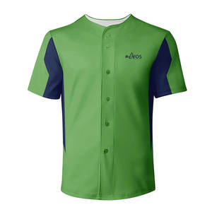 Camiseta de béisbol de talla grande de alta calidad, secado rápido, transpirable, 100% poliéster, cómoda - Product Image 1