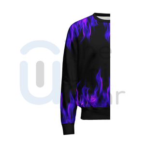 Sudadera de gran tamaño con logotipo personalizado para hombre y mujer, ropa de calle de peso pesado, jersey de cuello redondo, proveedor OEM ODM, sudaderas de cuello redondo 2025 - Product Image 2