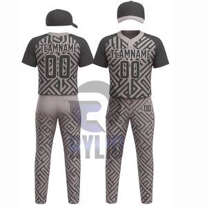 Venta al por mayor uniforme de softbol diseño personalizado ropa de equipo Jersey pantalones conjunto completo impresión por sublimación OEM ODM suministro directo de fábrica - Product Image 5