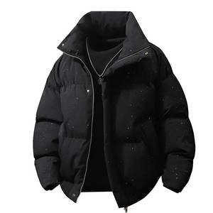 Veste matelassée coupe-vent en gros, personnalisée, légère, matelassée, ample, à capuche, pour homme et femme - Product Image 6