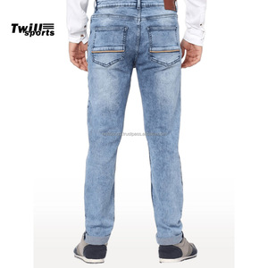 กางเกงยีนส์เดนิมพรีเมียมทรงดินสอ สไตล์ไฮสตรีท แบรนด์ TWILL SPORTS ผลิตจากผ้าฝ้าย 100% ระบายอากาศได้ดี ให้ความสบายเหนือระดับและสไตล์เหนือกาลเวลา - Product Image 3