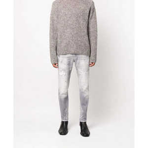 Nuevos Jeans Ajustados de Moda para Hombre, Jeans Grises de Alta Calidad a Bajo Precio, Jeans Rotos a Precio Razonable - Product Image 4