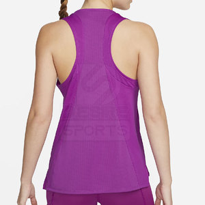 Débardeurs de sport pour femmes à séchage rapide, écologiques, coupe ample, personnalisables à l'avant, en polyester/coton de haute qualité, pour la course et la gym - Product Image 2