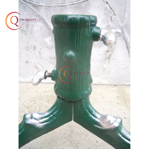 พรีเมี่ยมโลหะต้นคริสต์มาสยืนสำหรับต้นไม้ธรรมชาติกรอบสีเขียวหนักด้วยสกรูสีเขียวและสีขาวที่วางจอแสดงผลที่ดีที่สุด - Product Image 3