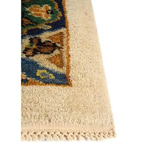 Aalam Ivory Hand Knotted Wool Rugs PAEM-1509 Tabriz Style for Home Decor for Bedroom Living Room <b>Hallway</b> Medallion Handmade - Product Image 4