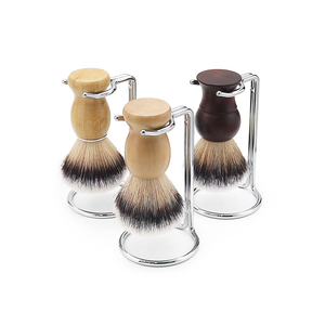 Soporte para brocha de afeitar y maquinilla de acero inoxidable con soporte, ligero y duradero - Product Image 3