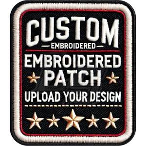 แผ่นรีดติดเสื้อโลโก้ของคุณเองสำหรับเสื้อแจ็กเก็ตและตะขอและห่วงปักลายแบบกำหนดเอง - Product Image 1