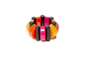 "Brazaletes de resina coloridos hechos a mano, pulseras de moda ajustables para Mujer | Accesorios únicos de regalo de joyería para ella" - Product Image 3