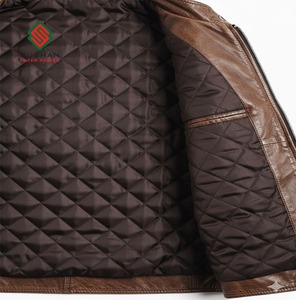 Chaqueta de Cuero Estilo Bomber Marrón para Hombre |   Cuero de Oveja Marrón Hecho a Mano |   Chaqueta Casual de Invierno |   Ropa Exterior Retro con Forro de Lana |   Regalo - Product Image 4