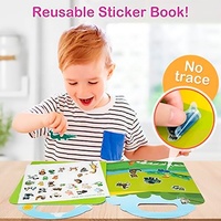 Livre d'autocollants pour enfants en papier auto-adhésif avec impression personnalisée