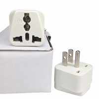 Prise de voyage portable standard américaine avec boîtier ABS, prise universelle pour États-Unis, Canada, Thaïlande, charge sécurisée pour téléphone