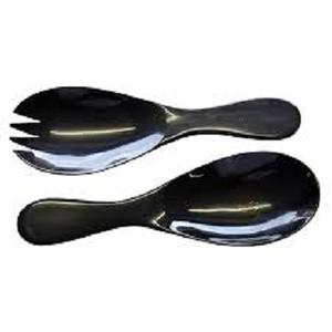 ชุดเสิร์ฟสลัด2024ควายฮอร์นด้ามกว้างพร้อมช้อนเสิร์ฟสลัดฮอร์นและส้อมชุดสลัดฮอร์นธรรมชาติมาใหม่ - Product Image 1