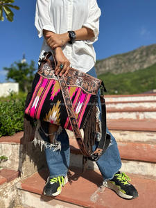 มาใหม่มือเครื่องมือขอบกระเป๋าถือAztecอานผ้าห่มสลิงกระเป๋าBohemian Designที่ไม่ซ้ํากันสไตล์คุณภาพสูงกระเป๋าสําหรับสตรี - Product Image 2