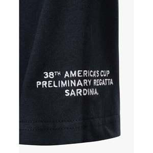 T-shirt Animata Edizione Sardegna in Jersey 100% Cotone Blu Navy - Product Image 4