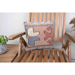 หมอนขนสัตว์ถักสีเบจ14x14หรูหราทอลายวินเทจและนุ่มออกแบบเรียบง่ายพกพาได้สำหรับเครื่องนอนสำหรับคริสต์มาส - Product Image 1