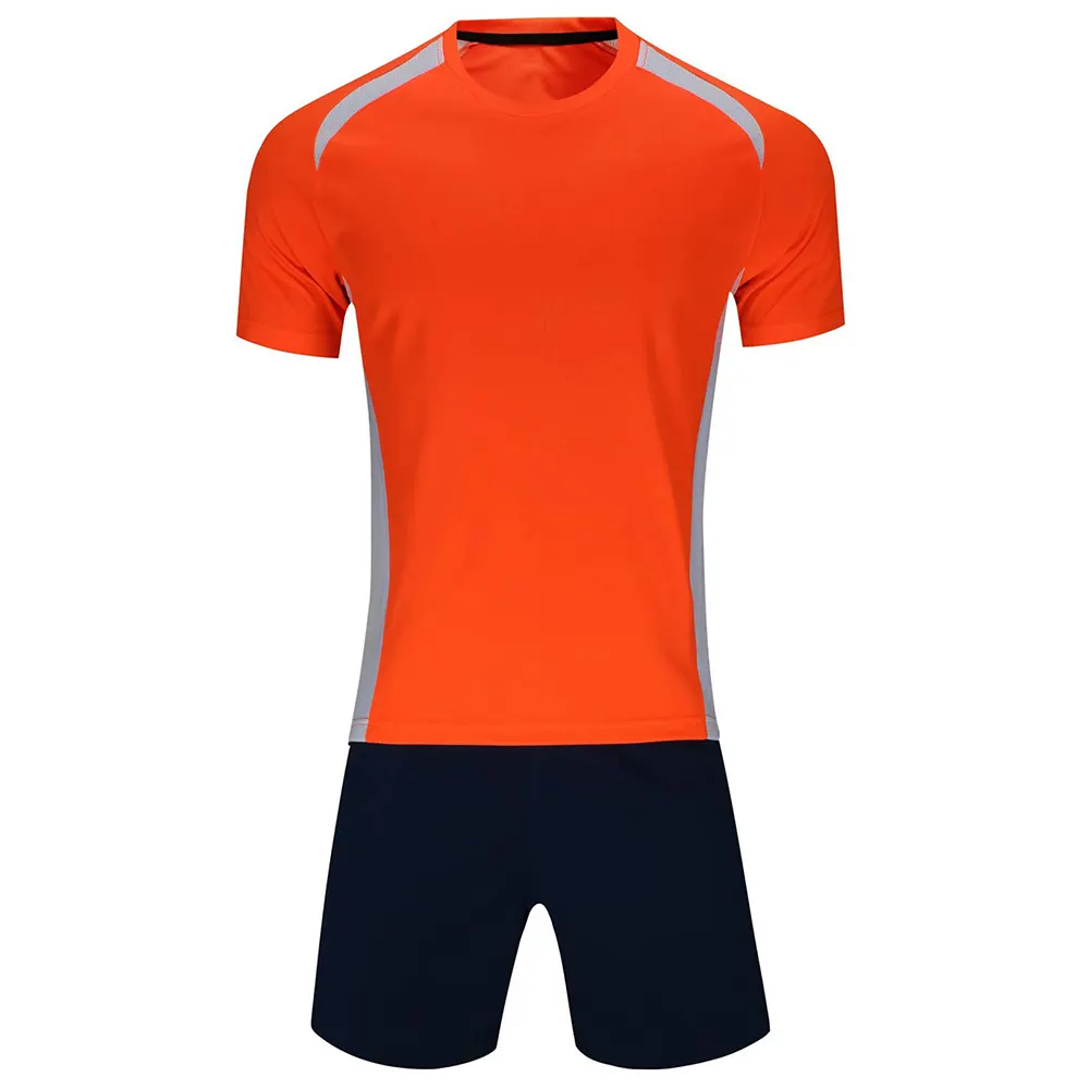 Meilleure vente d'uniforme de football avec logo personnalisé, vente en gros d'uniforme de football pour hommes en stock