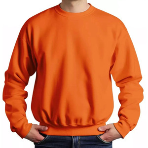Casual Sublimation Long Sleeve Sweatshirts 100% Cotton 220GSM Men's Long Sleeve Shirts Hoodie Embroidered Logo - Product Image 1