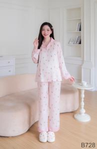 เสื้อผ้าคุณแม่ผ้าไหมไข่มุกสวมใส่สบายดูดซับเหงื่อได้ดี Price-B728 - Product Image 2