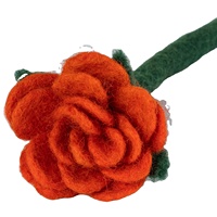 Lebendiger Frühlingsblüten-Filz aus Wolle im Großhandel |   Beste Himalaya Marke Rosen-Lilien-Mischblumen NP Originalmodell