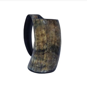 Cornes à boire en corne de buffle naturelle, style Viking, design traditionnel, finition artisanale, LAMETIERARTZ Uttar - Product Image 6