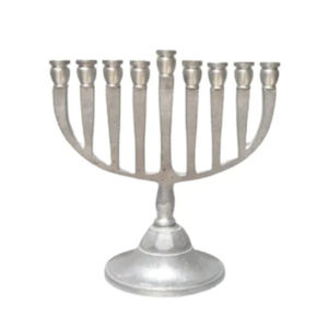 Elegante candelabro de Hanukkah Menorah Chapado en plata, candelabro de Metal tradicional de 9 ramas para decoración del hogar y regalos religiosos - Product Image 6