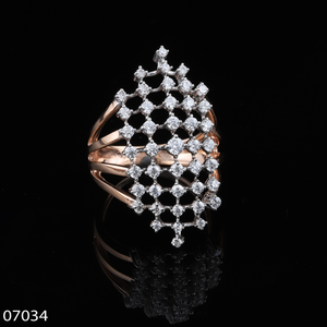 Anillo Espiral de Dedo Completo para Mujer, Diseño Wildflower Whisper, Oro Rosa de 14k/18k con Diamante Cultivado en Laboratorio, Corte Brillante Certificado, Moderno para Fiestas - Product Image 6