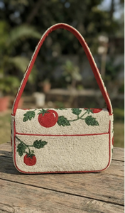 Beaded Stone Pattern Classic <b>Clutch</b> Handmade <b>Wedding</b> Evening Party Silk Cross-Body Strap - Product Image 3