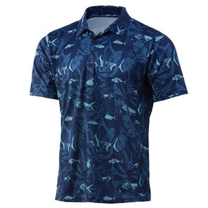 เสื้อโปโลผ้าเจอร์ซีย์สำหรับใส่ตกปลาเสื้อโปโลขนาดใหญ่พิเศษดีไซน์แบบซับลิเมชัน - Product Image 5