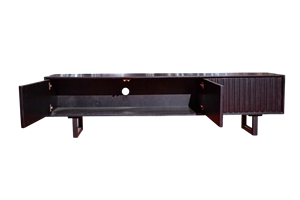 Soporte de TV de madera maciza de roble minimalista moderno, gabinete, unidad de entretenimiento con almacenamiento para el hogar, apartamento, muebles de sala de estar - Product Image 3