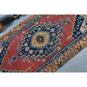 พรมตุรกีขนาด3,7x7,3ฟุตพรมคลาสสิกสีแดงสีน้ำเงิน - Product Image 5
