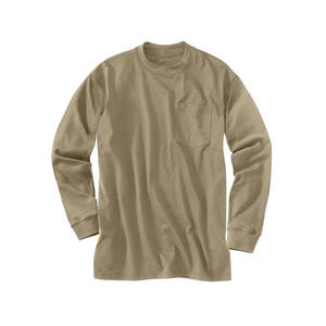 Clean Design <b>Mens</b> <b>Long</b> <b>Sleeve</b> Pocket <b>TShirt</b> with Soft Breathable Fabric and a Relaxed Suitable for Daily Modern Casual Styling - Product Image 1