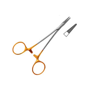 Portaagujas Neivert de Alta Calidad, de Carburo de Tungsteno y Acero Inoxidable, Instrumento Quirúrgico Recto, Fuente de Alimentación Manual, CE - Product Image 2