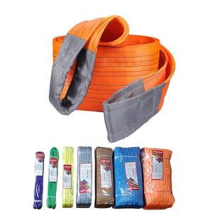 Nhà Máy Tùy Chỉnh Nhiệm Vụ Nặng Nề Mắt Và Mắt Polyester 1T <span class=keywords><strong>2T</strong></span> 3T 4T 5T 6T 8T 10T 12T Phẳng Vải Sling Vành Đai Cho Nâng Sling Dây Đai - Product Image 1