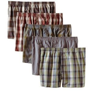 100% algodón tejido ligero Yearn Dyed hombres bóxer personalizado ajuste suelto cómodo desgaste varios colores pantalones cortos de cintura elástica ligera. - Product Image 6