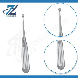 Curette osseuse droite manuelle Volkmann, 170 mm de long, 2 mm de large, en acier inoxydable, instrument chirurgical certifié CE, réutilisable - Product Image 3