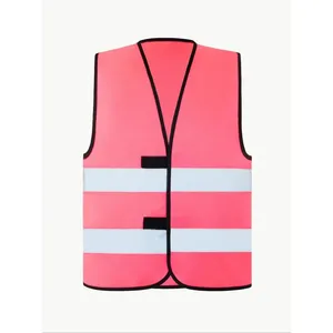 Gilet de sécurité personnalisé avec autocollants et lumières réfléchissants pour articles promotionnels - Product Image 2