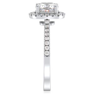 Bague de fiançailles halo en or massif 14 carats avec diamant rond de 1,74 carat, nouvelle conception REYES, pour femmes, personnalisable OEM ODM, bijoux fins - Product Image 5