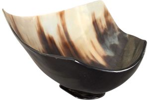 Cuenco de Cuerno de Búfalo Tallado a Mano para Utensilios de Cocina Tradicionales y Étnicos, Cuenco de Cuerno con Acabado Natural para una Vida Orgánica y Sostenible - Product Image 2