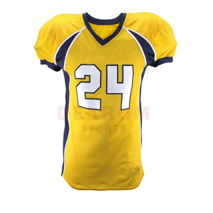 ชุดอเมริกันฟุตบอลโพลีเอสเตอร์ 100% ออกแบบเองได้ ระบายอากาศได้ดี ไซส์ใหญ่ แขนสั้น แห้งเร็ว ผลิตในปากีสถาน - Product Image 2